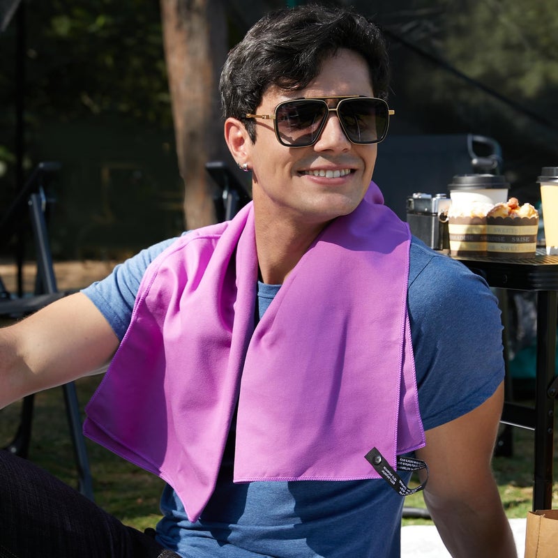 Rainleaf Microfiber Towel Perfect Travel & Gym & Camping Towel. Quick Dry - Super Absorbent - Ultra Compact - Lightweight. Suitable for Trip, Beach, Shower, Backpacking, Pool - Image 4